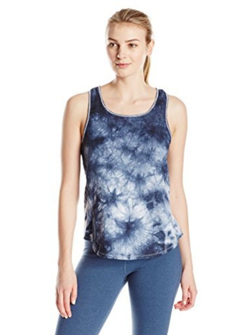 Calvin Klein Womens Tie Dyed Twist Back Tank Top